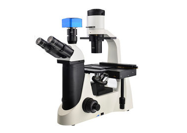چین میکروسکوپ نوری معکوس فاز چشمی Trinocular 10x 20x 40x تامین کننده